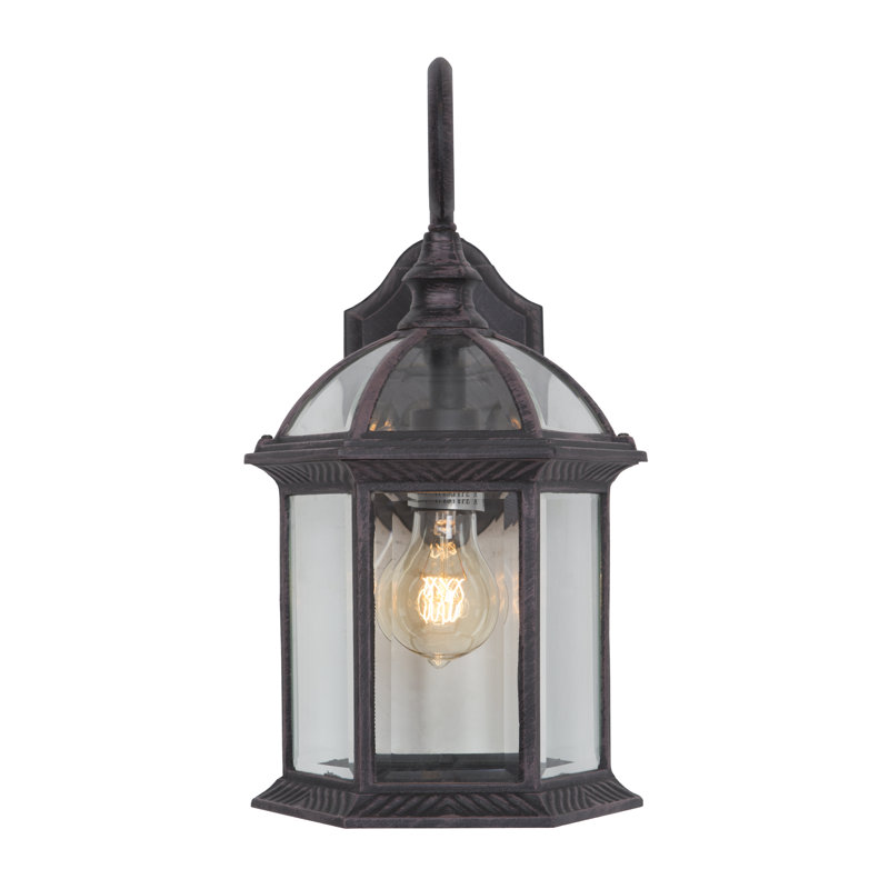 Barnabas Wall Light, Venetian Bronze Finish with Clear Beveled Glass