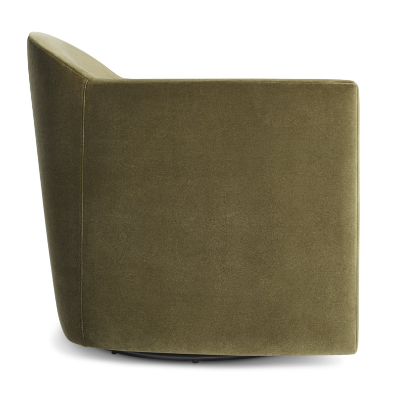 About Face Swivel Armchair, Moss Velvet