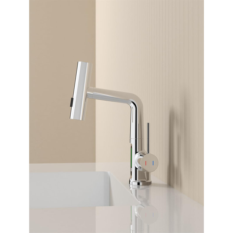 Single-Hole Single-handle Bathroom Faucet, Chrome