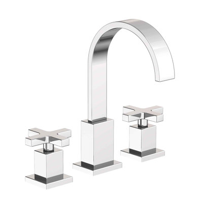Secant Widespread Bathroom Faucet with Drain Assembly