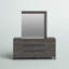 Commode double 6 tiroirs avec miroir Saltz