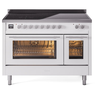 ILVE Professional Plus II Series 48 inch Induction Range with 6 Induction Elements (Glass Door)