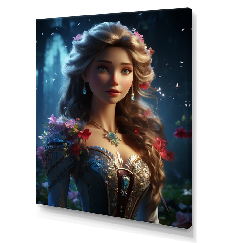 «Fairytale Princess I», reproduction sur toile, H 32 po x l 24 po x P 1 po, Toile tendue