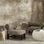 Chaise de patio en teck avec coussins Cherina Klaudie-594861184-594861187