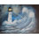 «Crashing Waves Lighthouse» par Ed Capeau - impression d'art graphique