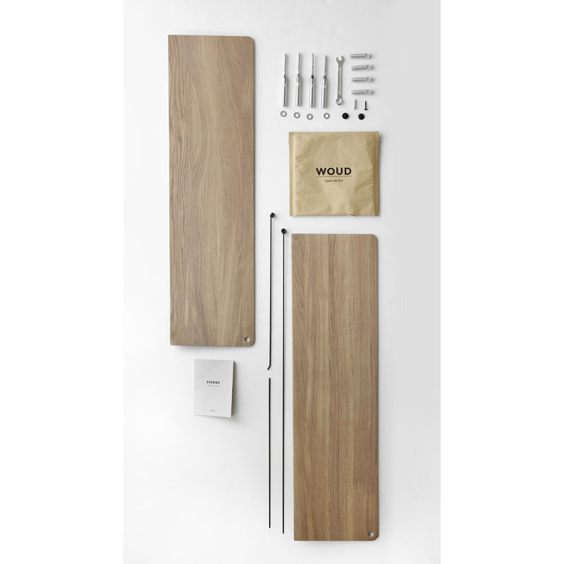 Stedge Shelf (60 Cm), White Oak, 47.2" H x 23.6" W x 8.7" D