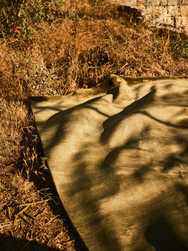 Sheared Mohair Olive, Rectangle 14' x 10'