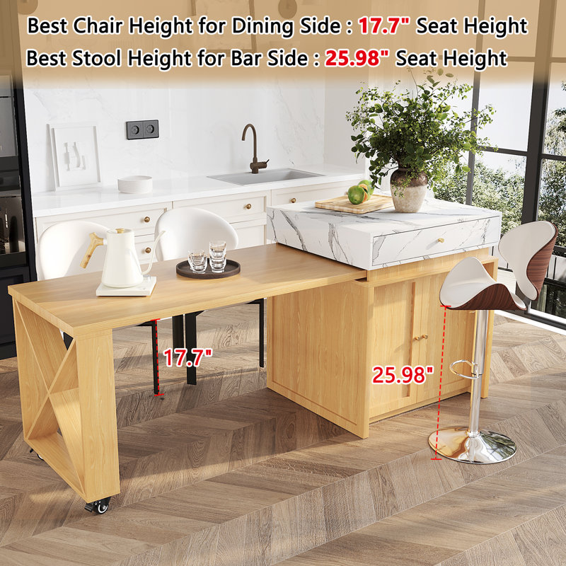 82.67 " W Buffet Table