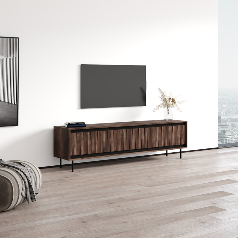 Swing 74.8" Modern TV Stand with Matte Finish
