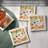 Iowa 4 Piece Tumbled Tile Coaster Set