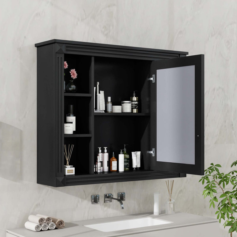 Armoire de rangement murale 35 po x 28 po pour salle de bain