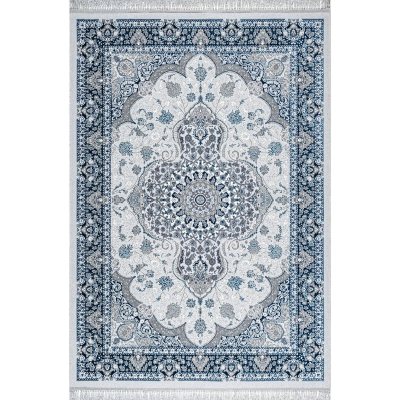Rectangle Oriental Area Rug, Blue, Rectangle 120 x 170 cm
