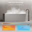 Baignoire de trempage autoportante en acrylique avec trop-plein et bonde escamotable de 59 po x 30 po Monblari-126347336-130543459