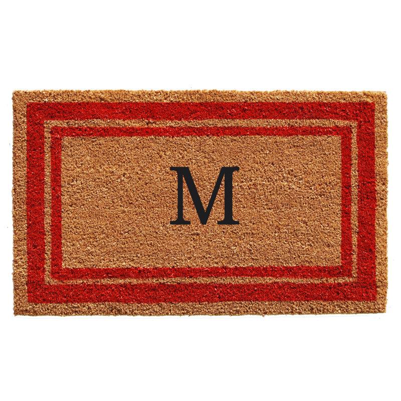Tapis d'entrée antidérapant Stortz, Rouge / Brun, M, Rectangle 2 pi x 3 pi