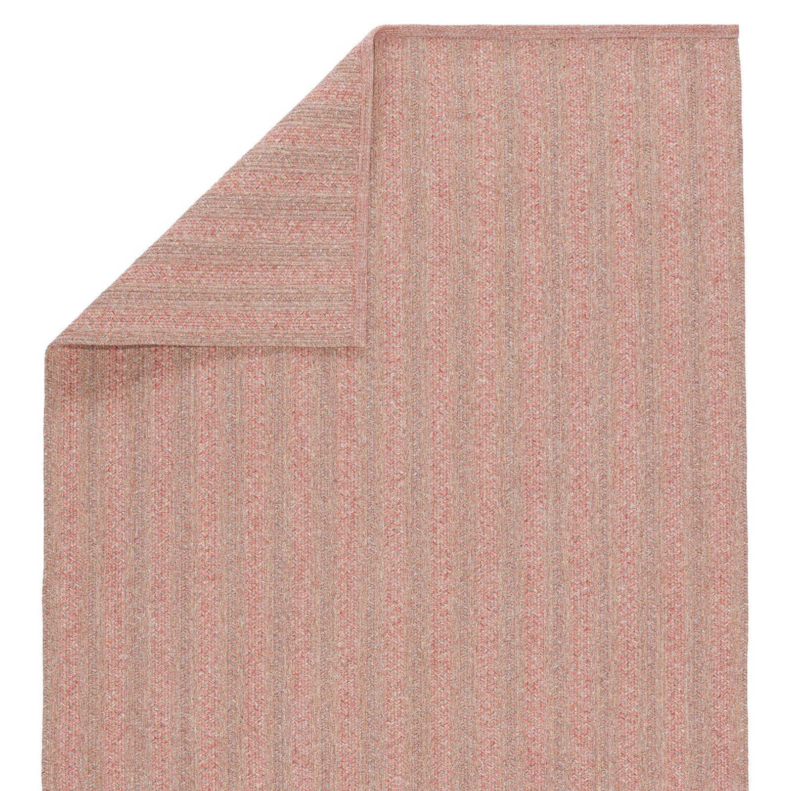 Dieterich Rose Hand-Woven Striped Outdoor Rug, Rectangle 2' x 3'