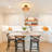 Clouden Semi Flush Mount 13 in. Bohemian Rattan Modern Ceiling Light For Living Room and Bedroom-747874914