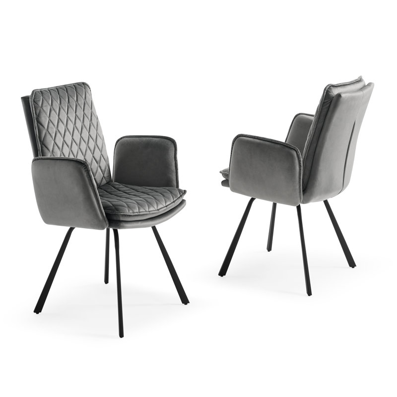 Fauteuil Giacchetto, Gris, Noir