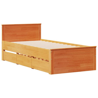 Dairine Solid Wood Storage Bed