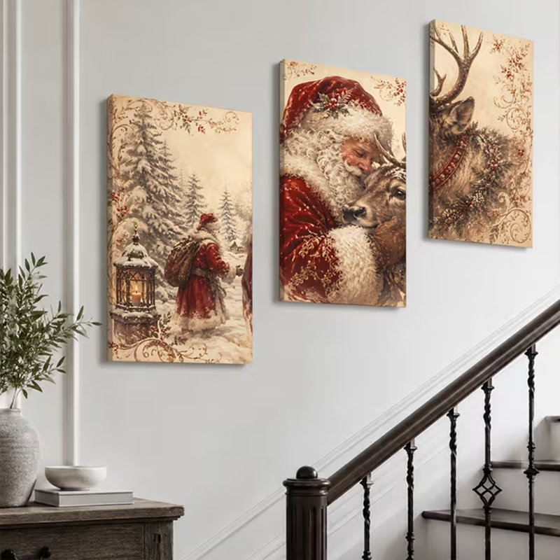 3 Piece Wrapped Canvas Wall Art, 90cm H x 60cm W