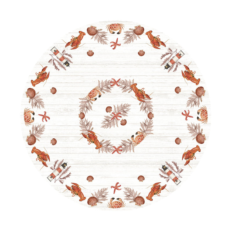 Nappe à motif de fruits de mer