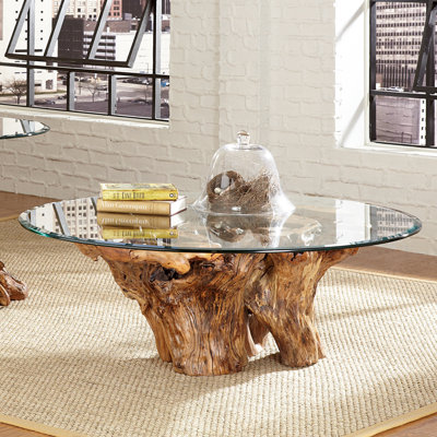 Issai Glass Top Coffee Table