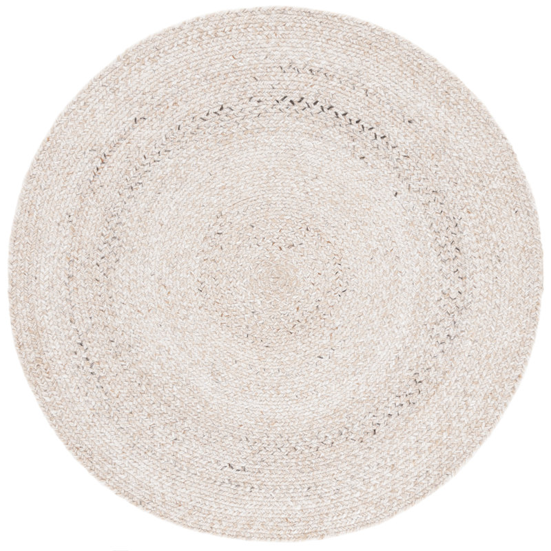 Braided 808 Hand Woven Pet Yarn Pile No Pattern Rug, Round 3'