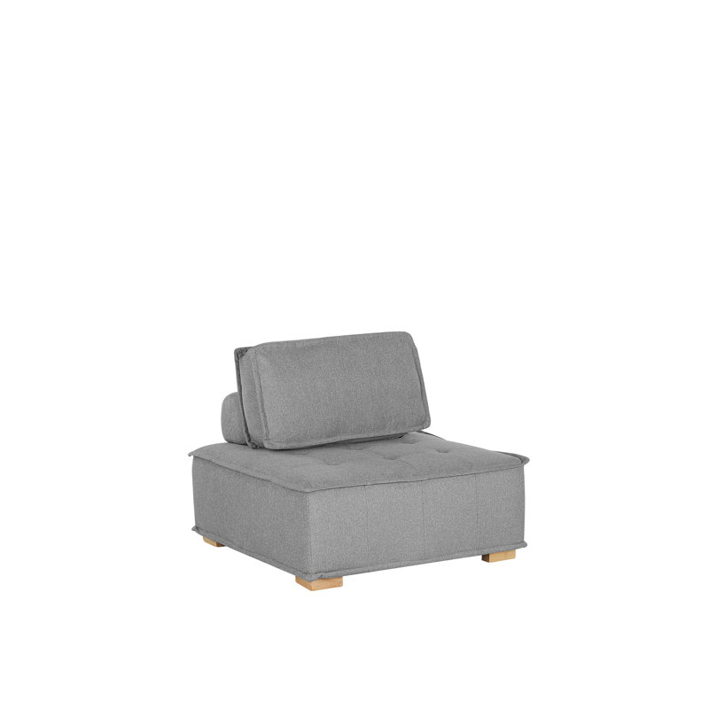 Domantas Upholstered Lounge Chair, Grey