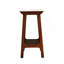 Table d'appoint de style rétro avec tablette de rangement, idéale pour les petits espaces dans le salon, le vestibule et comme table de chevet