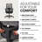 HON Ignition 2.0 ReActiv Ergonomic Office Chair, Advanced Tilt, Black Frame, Black-119729033-119729034-119729028