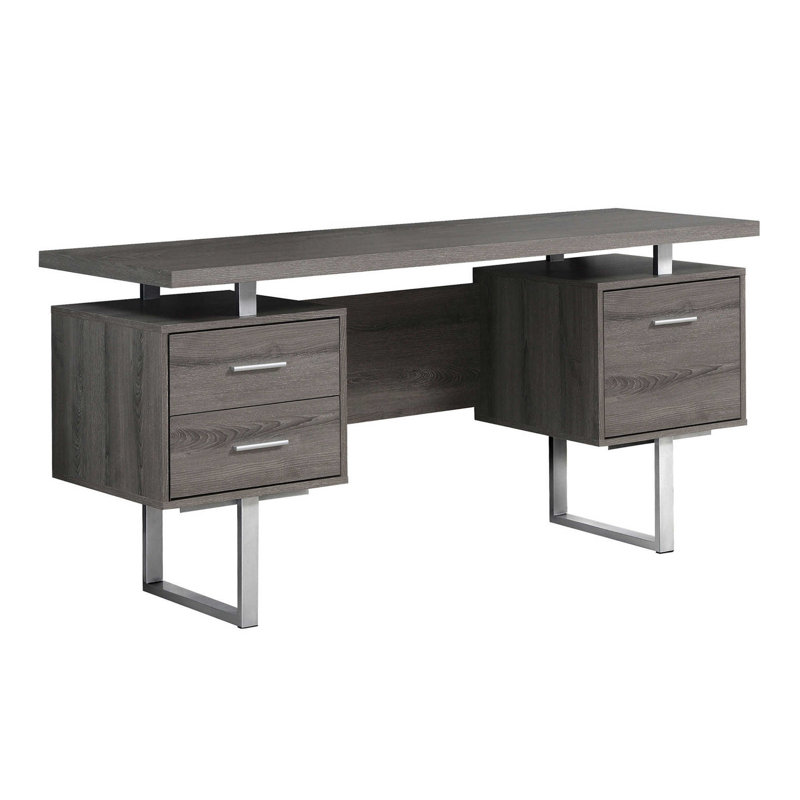 Bureau en bois massif , Taupe