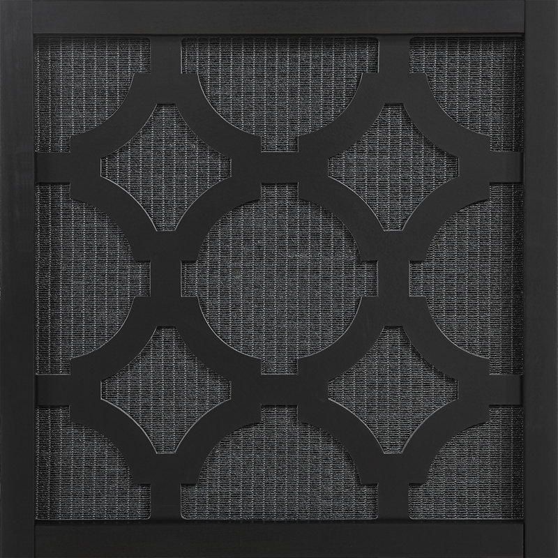 Quarterfoil infused Diamond Design 4-Panel Room Divider