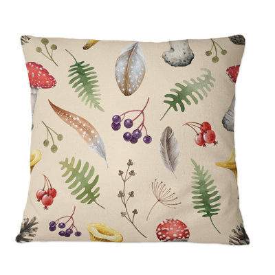 Floral Throw Pillow