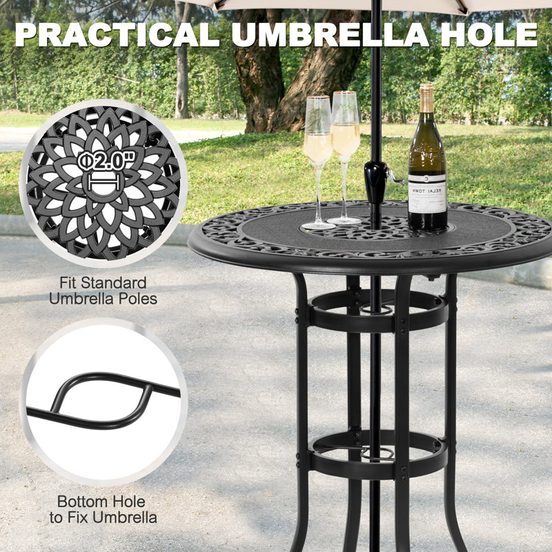aluminum patio umbrella vintage Tempera 7ft Outdoor with Carry Bag, Beach Umbrella with Fringe while the built Mid Century Metal Patio Umbrella