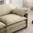 Corduroy Fabric Footstool, Tan, For Multiple Sofas, Relax Tan Lounge Chair Stool, Matches Various Relaxing-1996959437