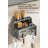 Simple And Stylish, Dual Use Design - Gun Gray Stainless Steel Knife Holder Set
