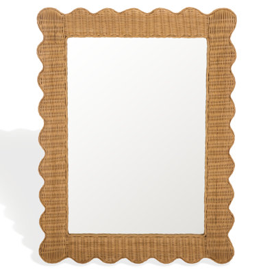 Cleckley Rattan 40 Inch Mirror