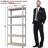 Tevis 60" H x 27.5" W x 12" D 5 Tiers Boltless Adjustable Storage Shelf Goods Rack-1090805072