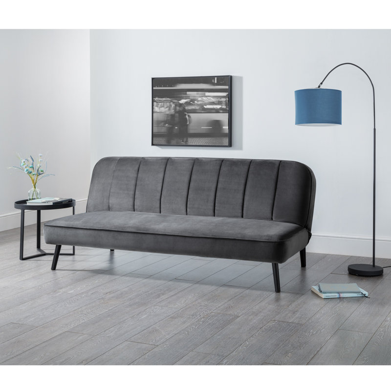 Gallaudet 3 Seater Linen Blend Sleeper, Grey Velvet