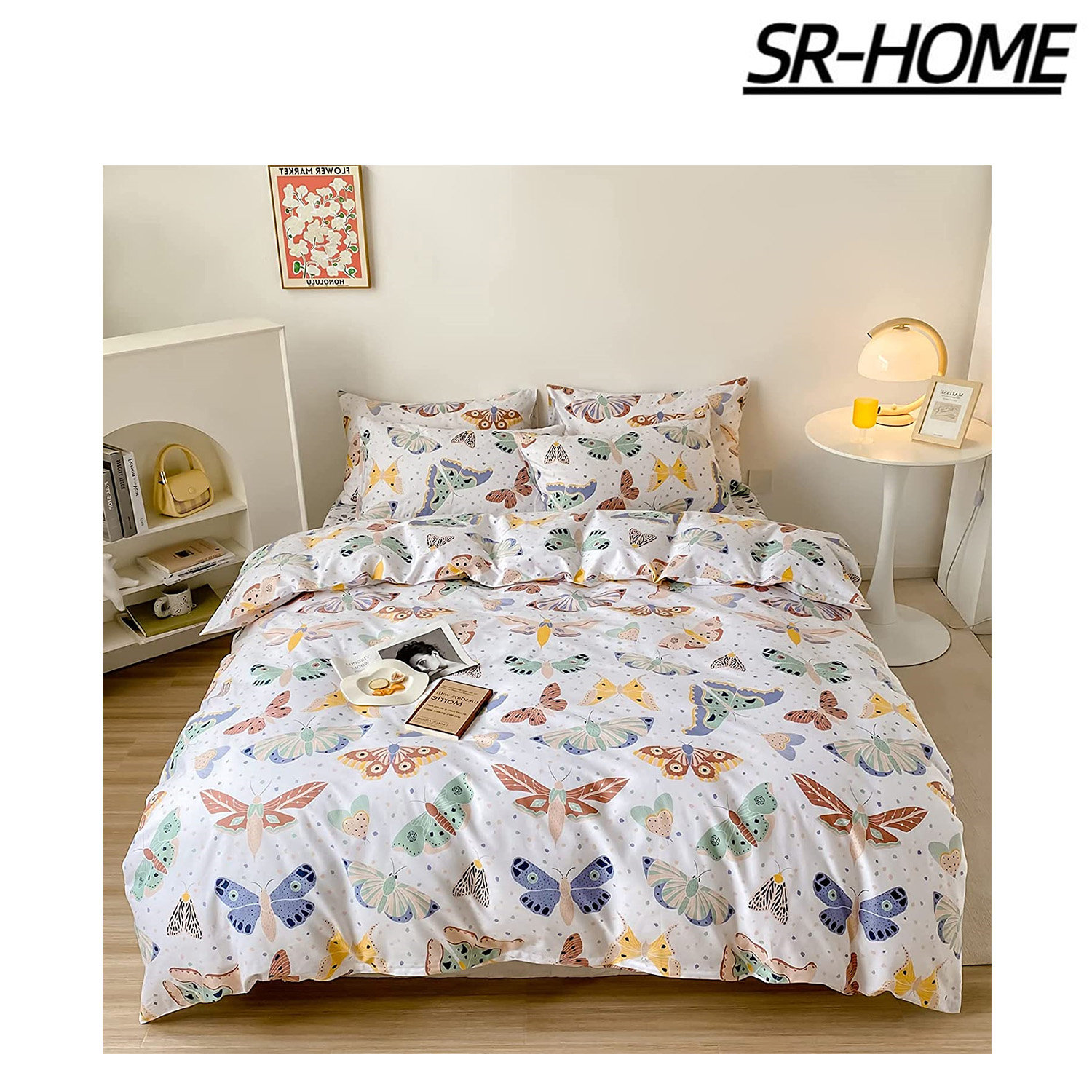 SR-HOME 100% Cotton Duvet Cover Set