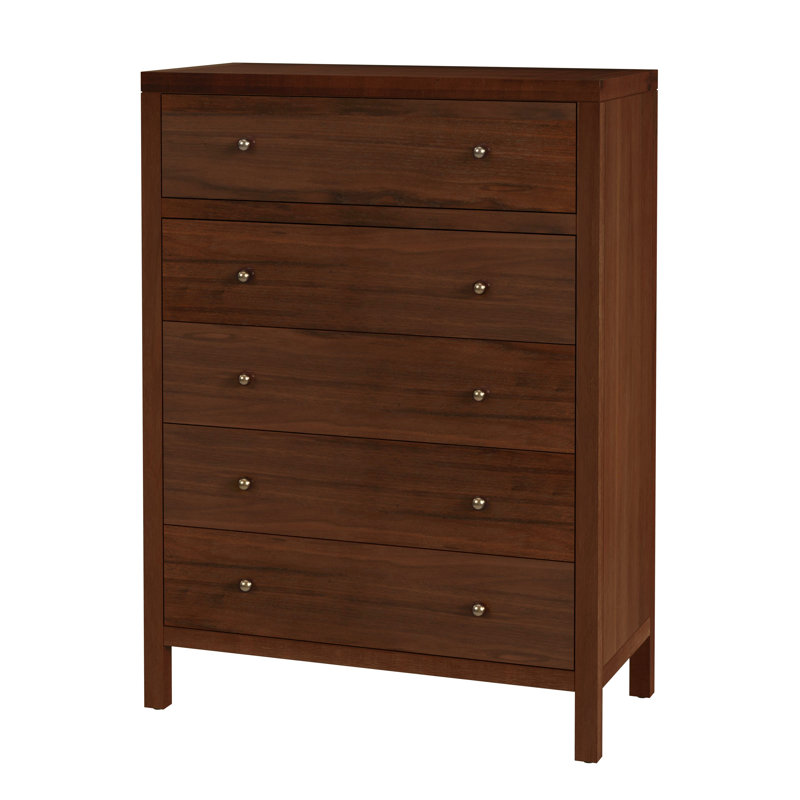 Celine 5-Drawer Dresser, Walnut