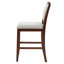 Ensemble de 2 tabourets de bar à hauteur de comptoir - 2 tabourets de bar rustiques avec structure en bois d'hévéa, dossier ergonomique, polyvalent pour îlot de cuisine, salle à manger-507086532