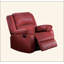 Fauteuil inclinable berçant en cuir synthétique
