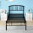 Twin Metal Bed with 2 White Nightstands – 3 Piece Modern Bedroom Set-157221608-157221613