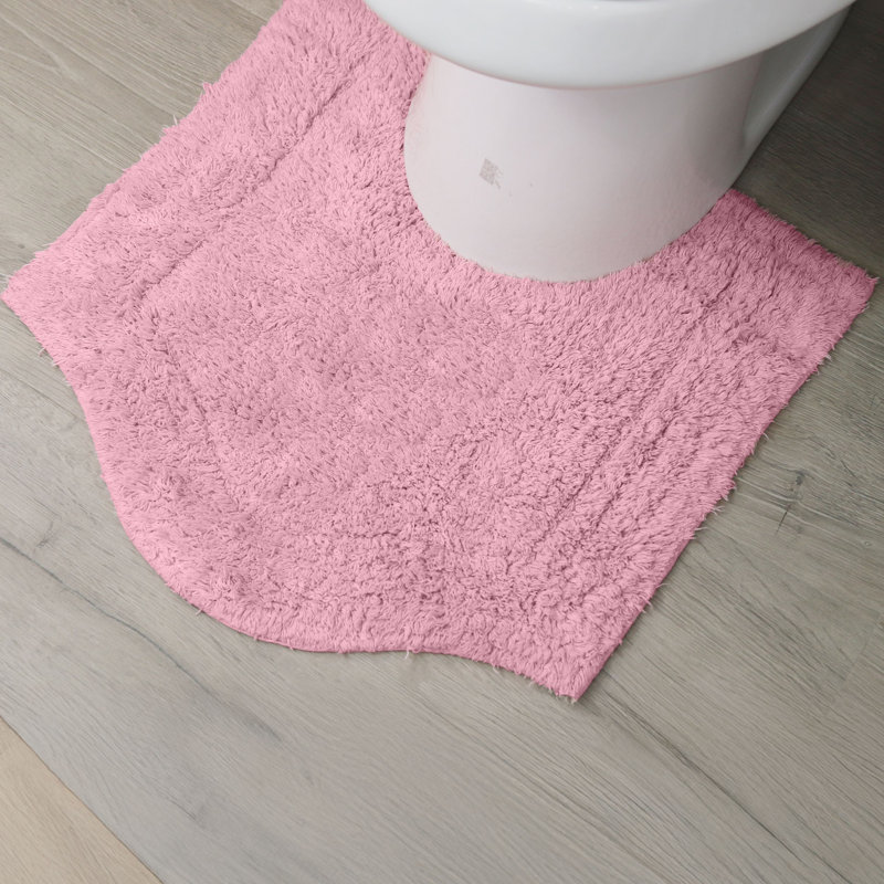 Tapis 100% coton Morissette 20 po x 20 po, Rose