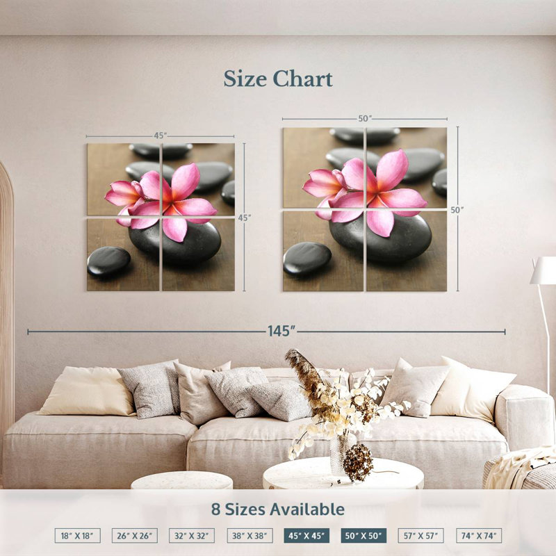 Kerrick Zen Pebbles IV, 50" H x 50" W