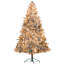 Arbre de Noël artificiel enneigé 7,5 pi avec 500 lumières claires, 1530 pointes et support en métal pour décor festif 7,5 pi
