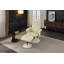 Chaise de bureau avec dossier inclinable, chaise de bureau à haut dossier avec repose-pieds, chaise moelleuse avec repose-pieds
