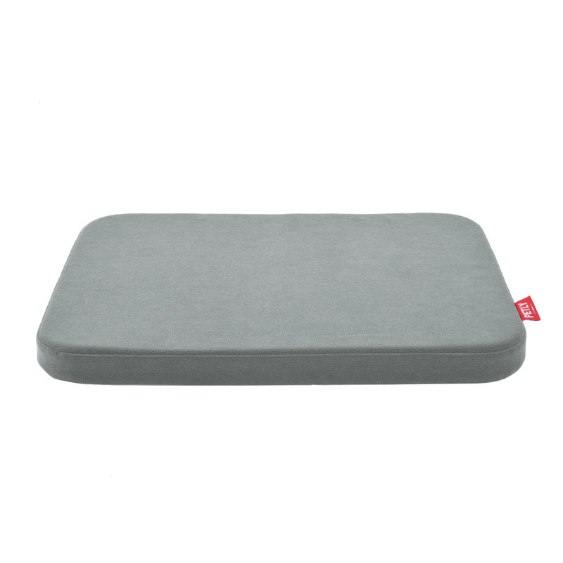 Orthopedic Microfibre Pet Bed, Light Grey, Medium (80cm W x 60cm D)