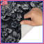 Tapis de bain monochrome à motif floral-1958111208