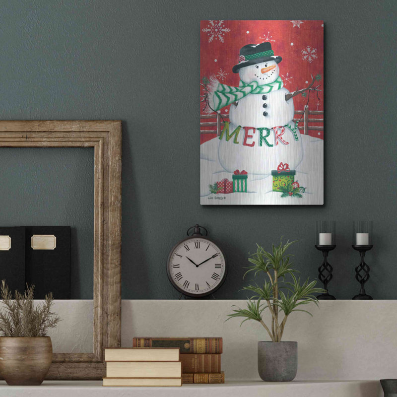 «Hope Snowman» par Lisa Kennedy, H 16 po x l 12 po
